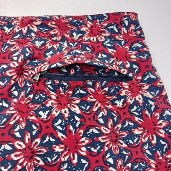 J. Crew Floral Swim Trunks Red Blue Size 30 - Picture 9 of 12